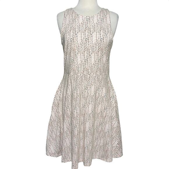 PACT Women’s Organic Cotton Polkadot Mini Fit and Flare Tank Dress - Picture 2 of 6